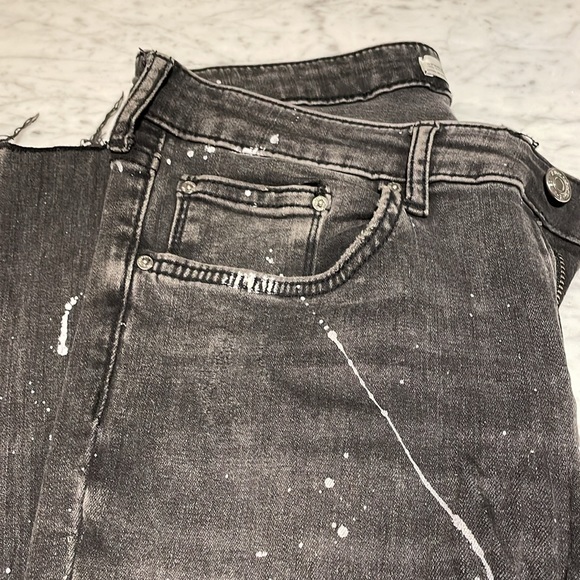 Zara paint splattered denim (8) - Picture 3 of 6